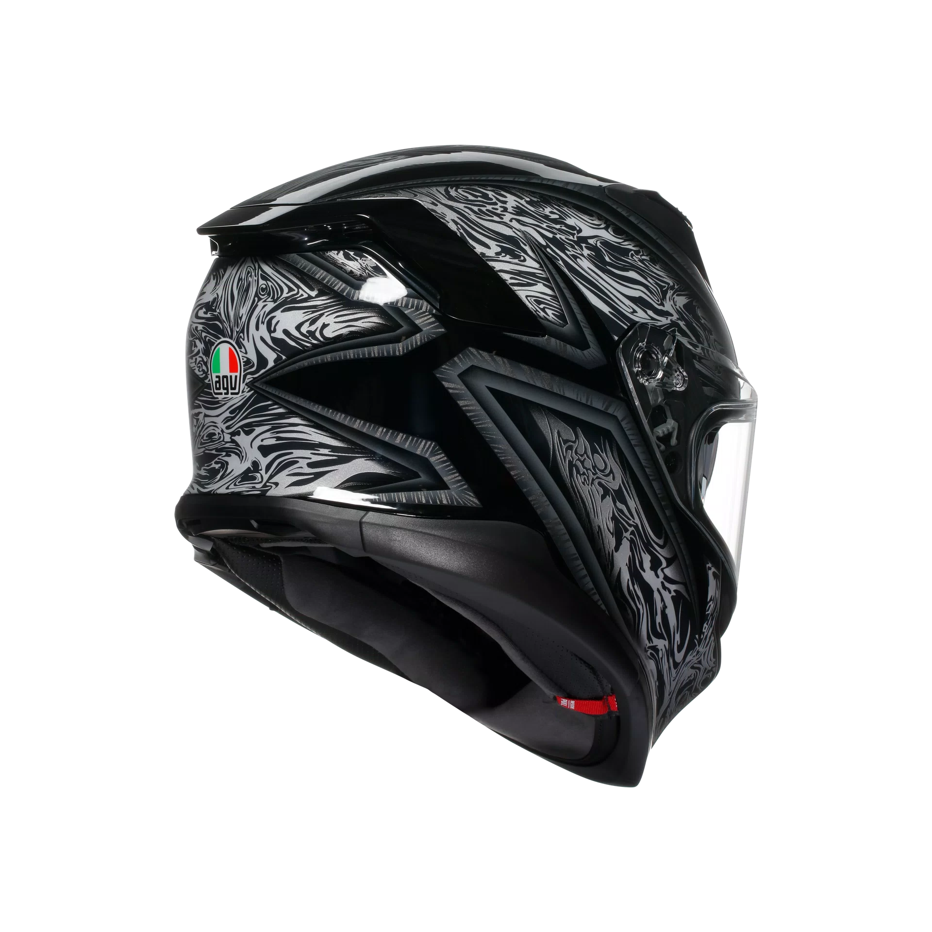 casco AGV K7 DAMASCUS BLACK/SILVER - Imagen 6