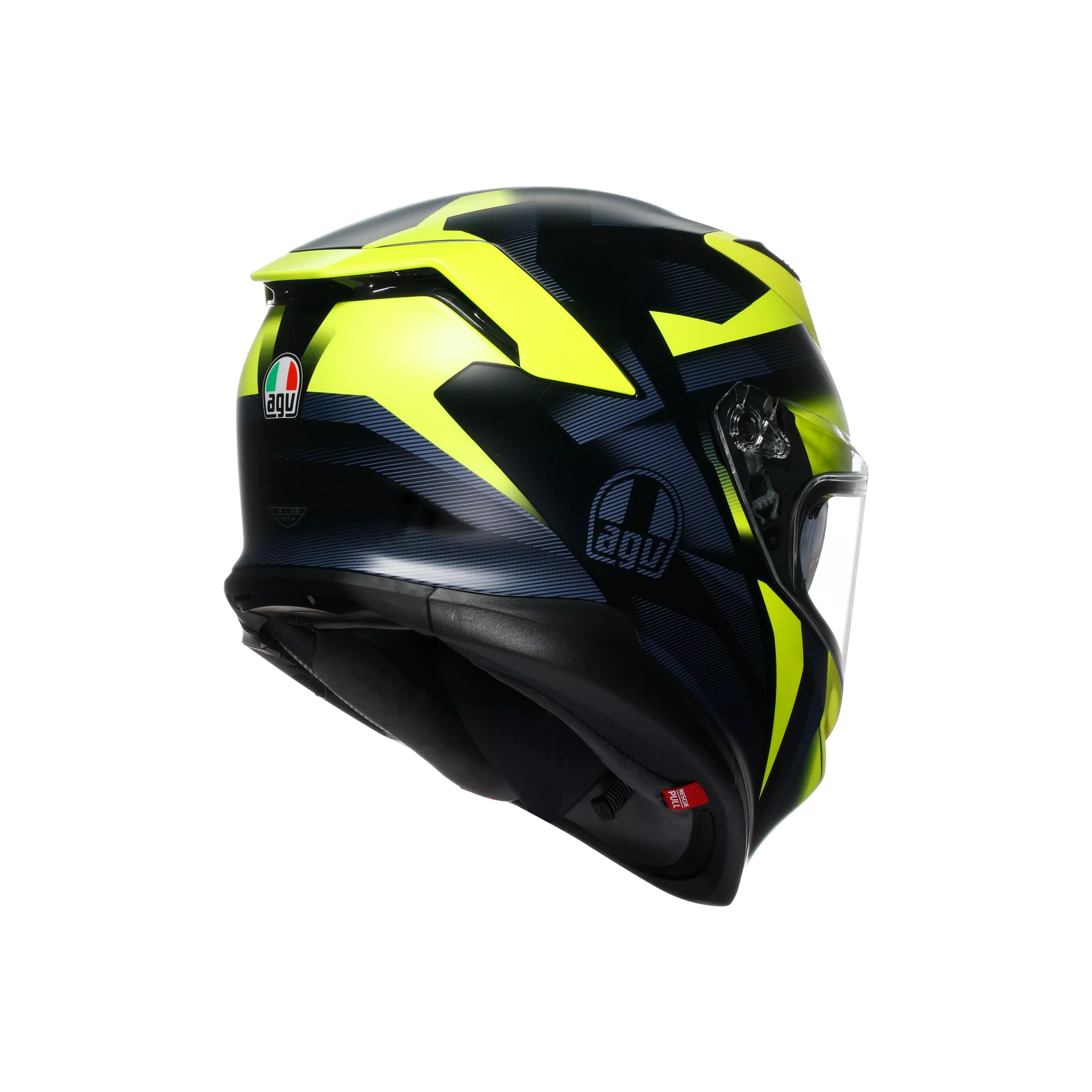 casco AGV K7 GLIMPSE MATT BLACK/YELLOW FLUO - Imagen 6