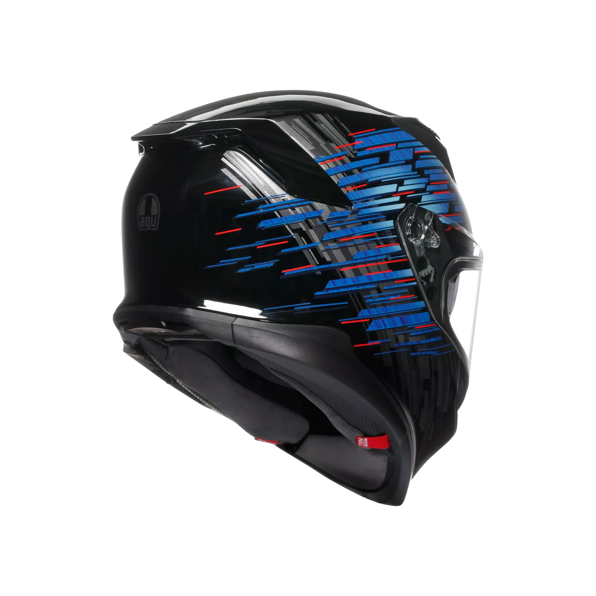 casco AGV K7 GENISYS MATT BLACK/BLUE/GREY - Imagen 2