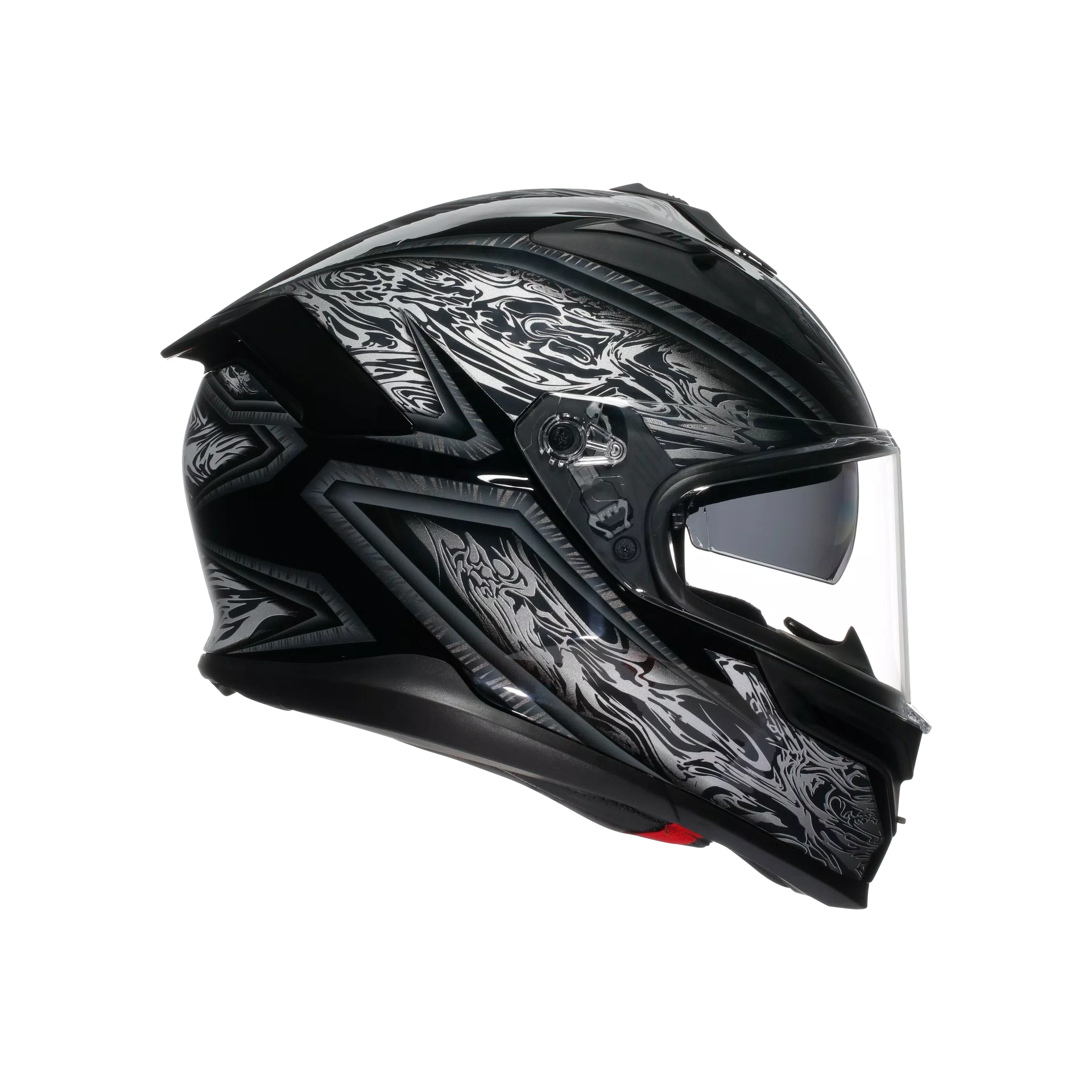 casco AGV K7 DAMASCUS BLACK/SILVER - Imagen 2