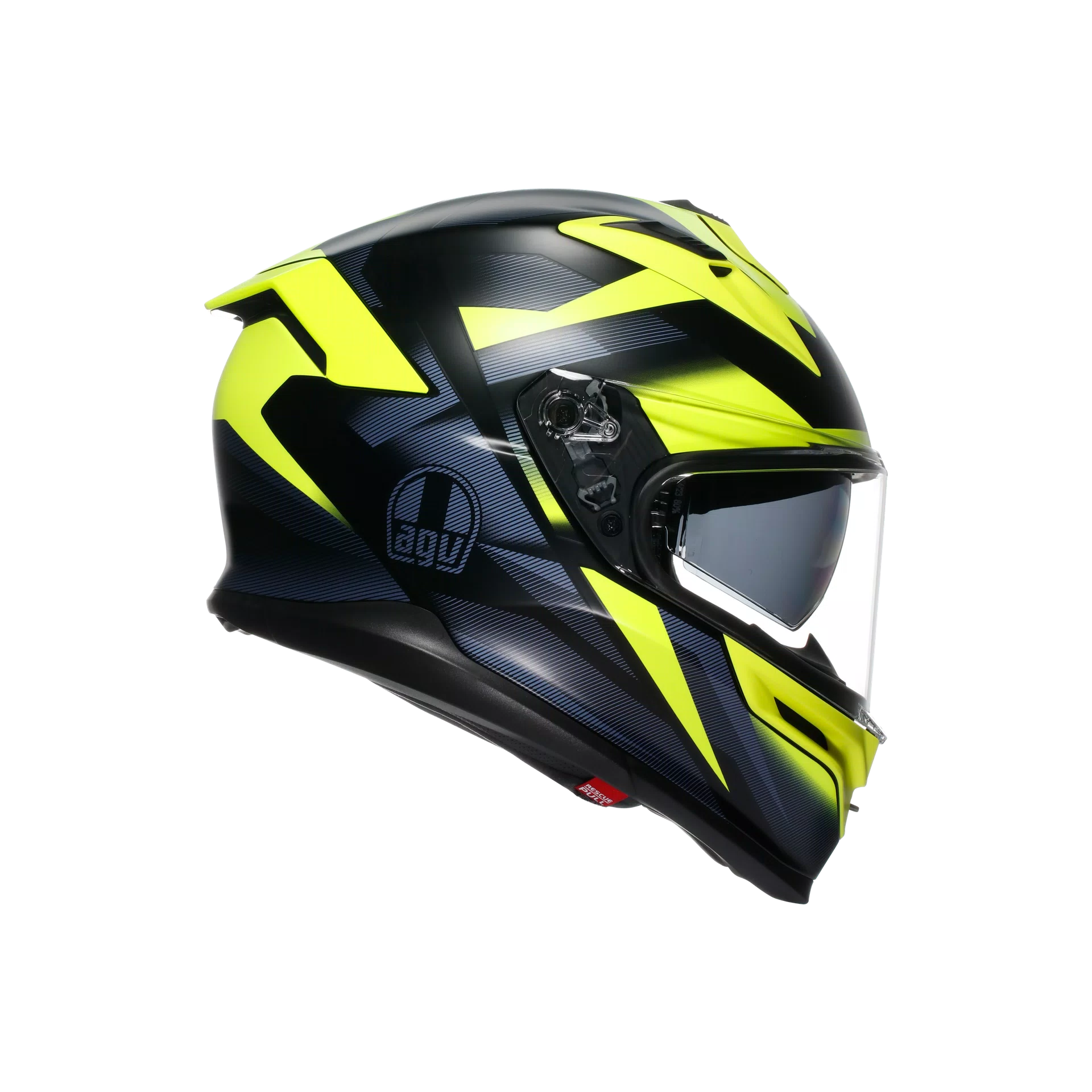 casco AGV K7 GLIMPSE MATT BLACK/YELLOW FLUO - Imagen 2