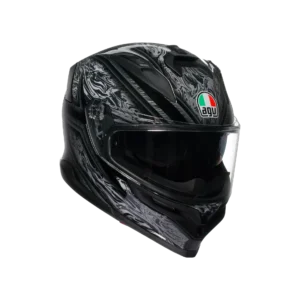 casco AGV K7 DAMASCUS BLACK/SILVER