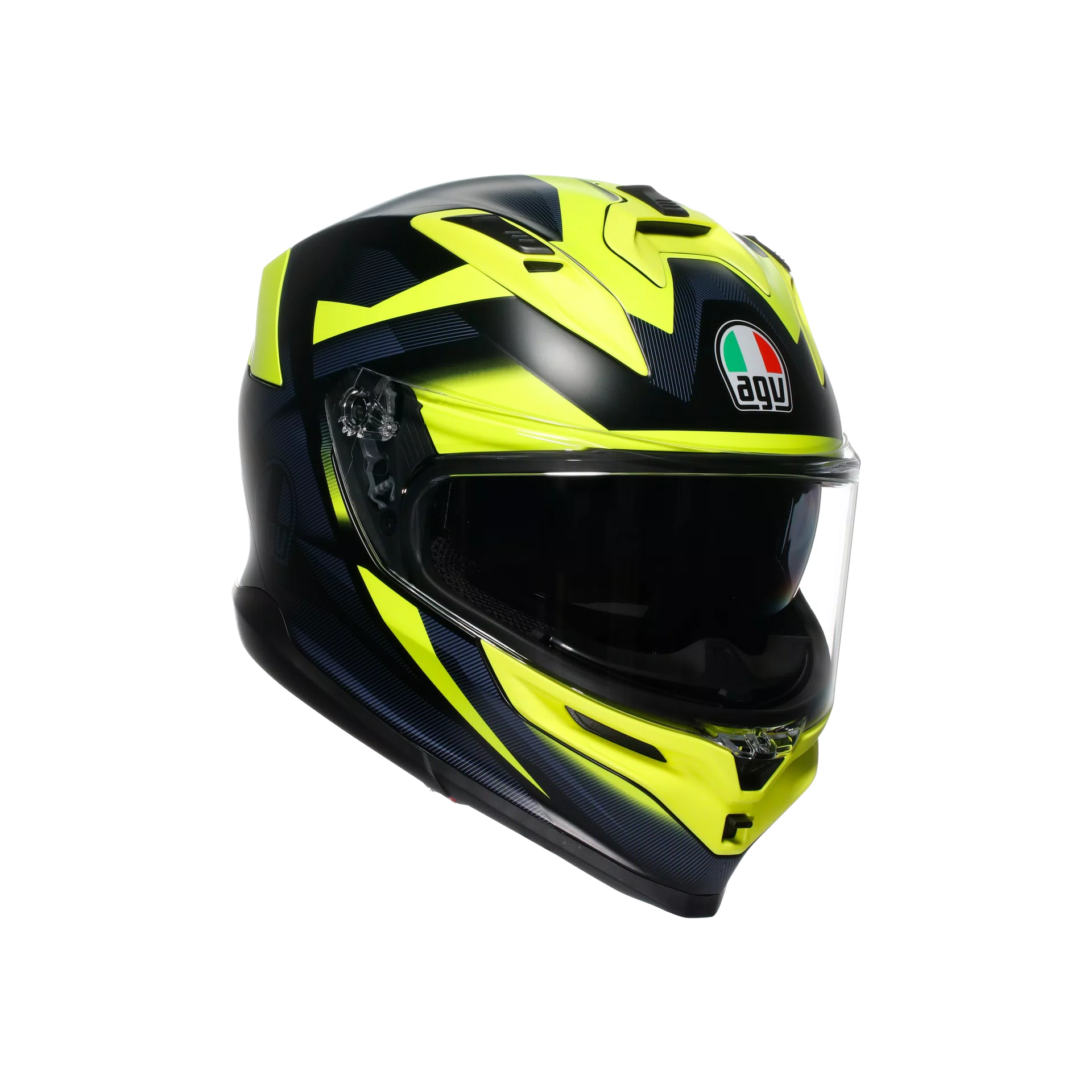 casco AGV K7 GLIMPSE MATT BLACK/YELLOW FLUO